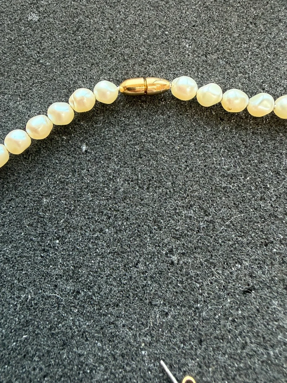 Avon Faux Pearl Cream Necklace And Earrings Set